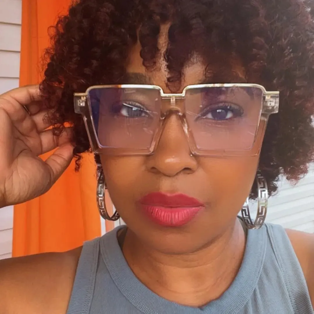 Layla Square Half Frame Eyeglasses
