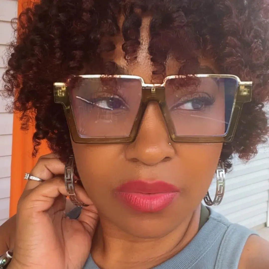 Layla Square Half Frame Eyeglasses
