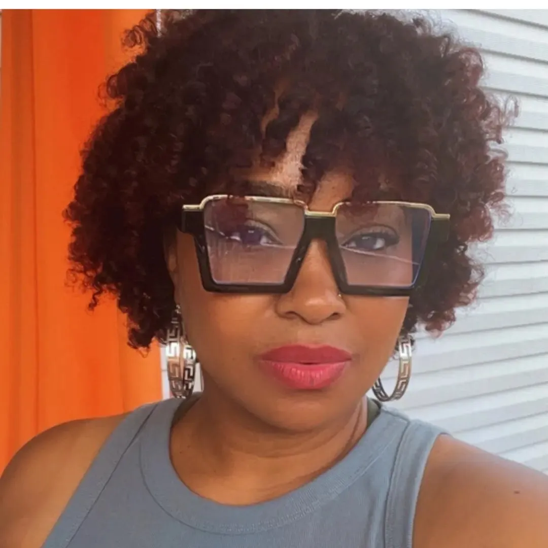 Layla Square Half Frame Eyeglasses