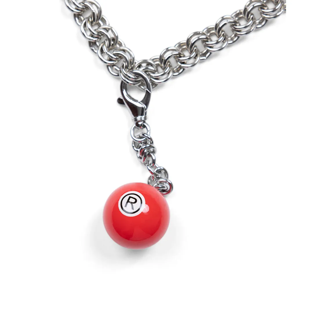 LEATHER CHAIN BALL BAG
