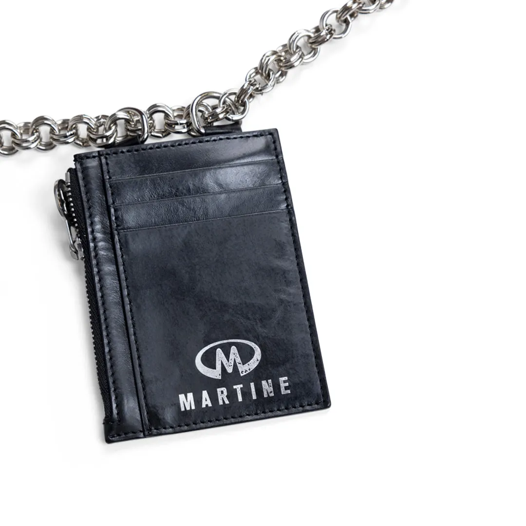 LEATHER CHAIN BALL BAG