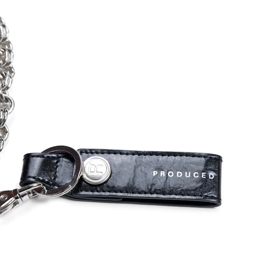 LEATHER CHAIN BALL BAG