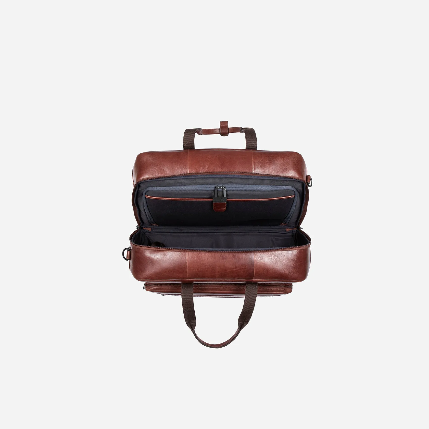 Leather Duffel Weekender, Brown