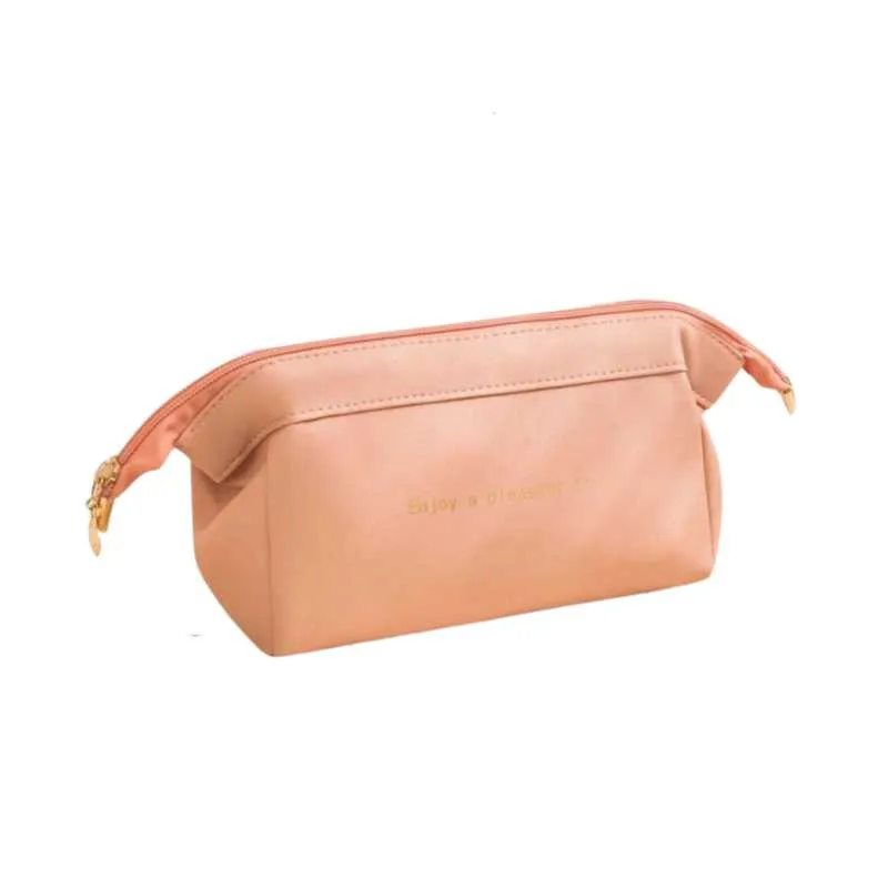 Leather Travel Pouch Toiletry Bag