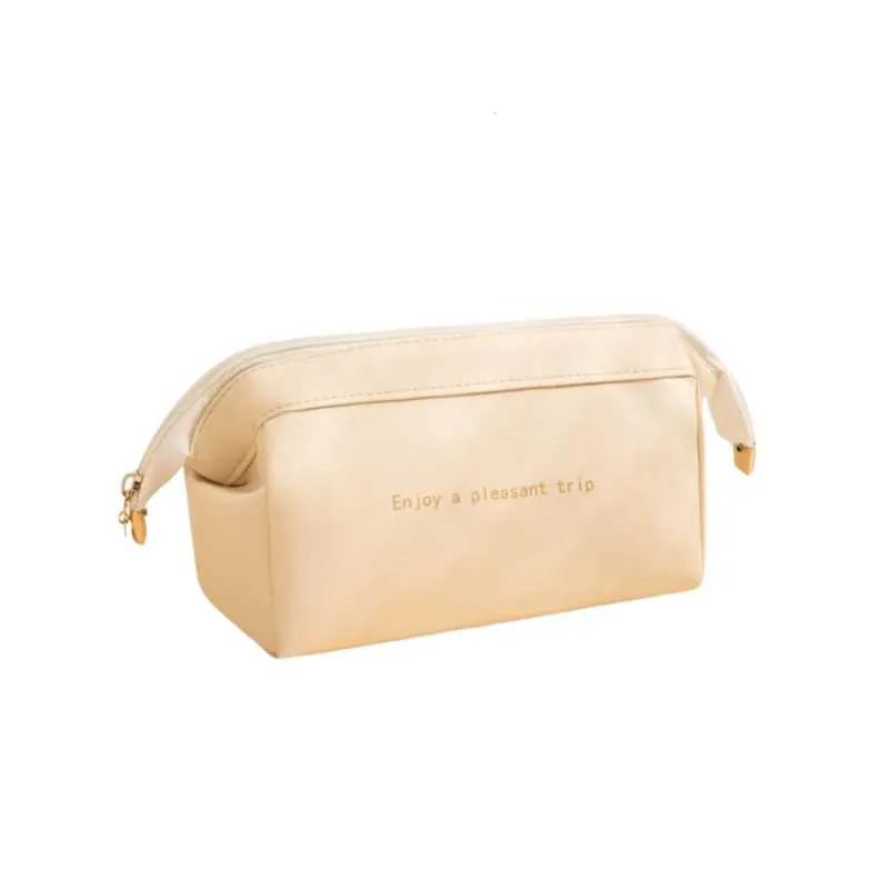 Leather Travel Pouch Toiletry Bag