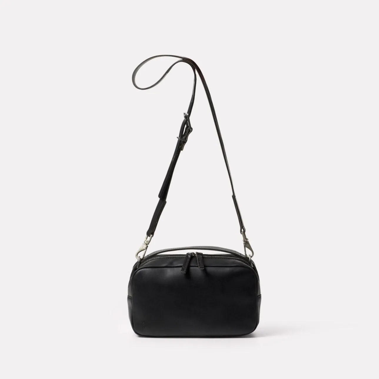 Leila Medium Crossbody in Black, Wellington Leather