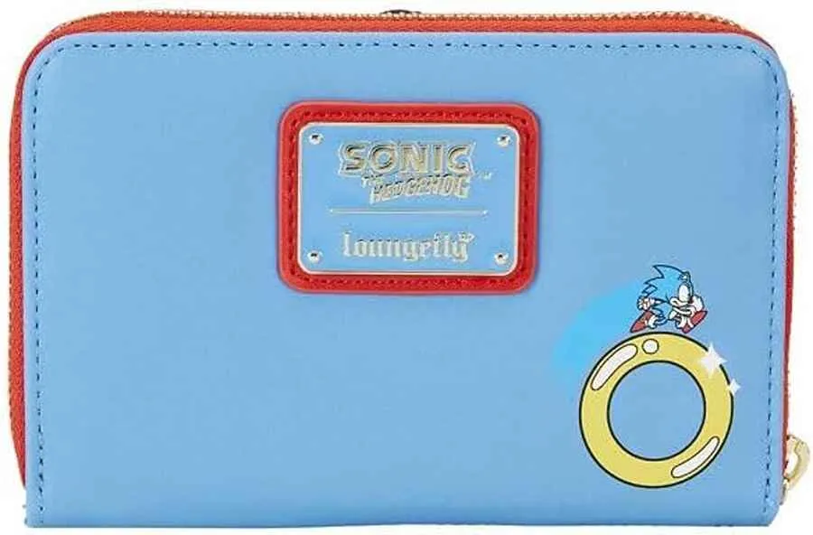 Loungefly Sega Sonic The Hedgehog Classic Plush Zip Wallet