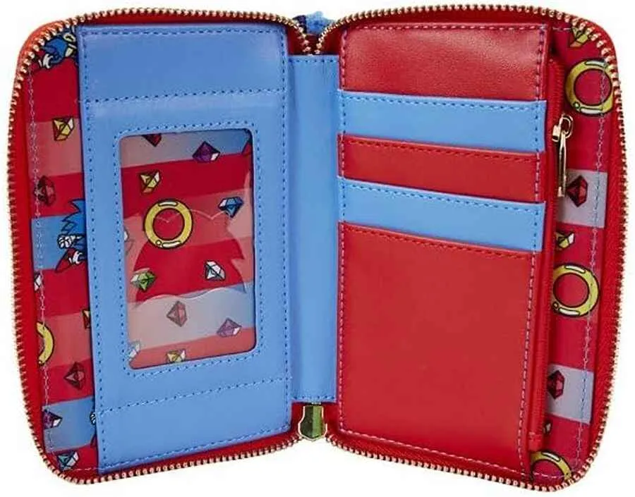 Loungefly Sega Sonic The Hedgehog Classic Plush Zip Wallet