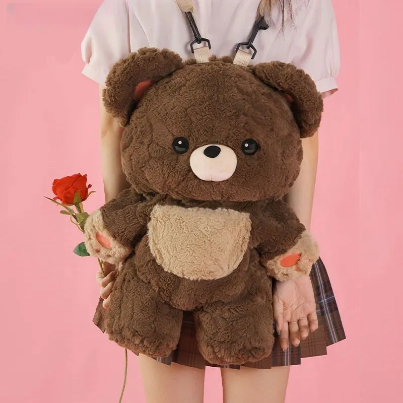 Love Bear Plush Backpack – Adorable and Functional Bag for Kids and Adults