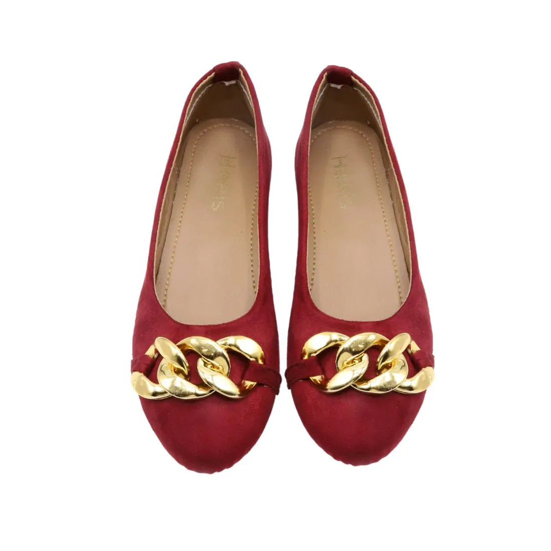 Maroon Casual Pumps LPR900008