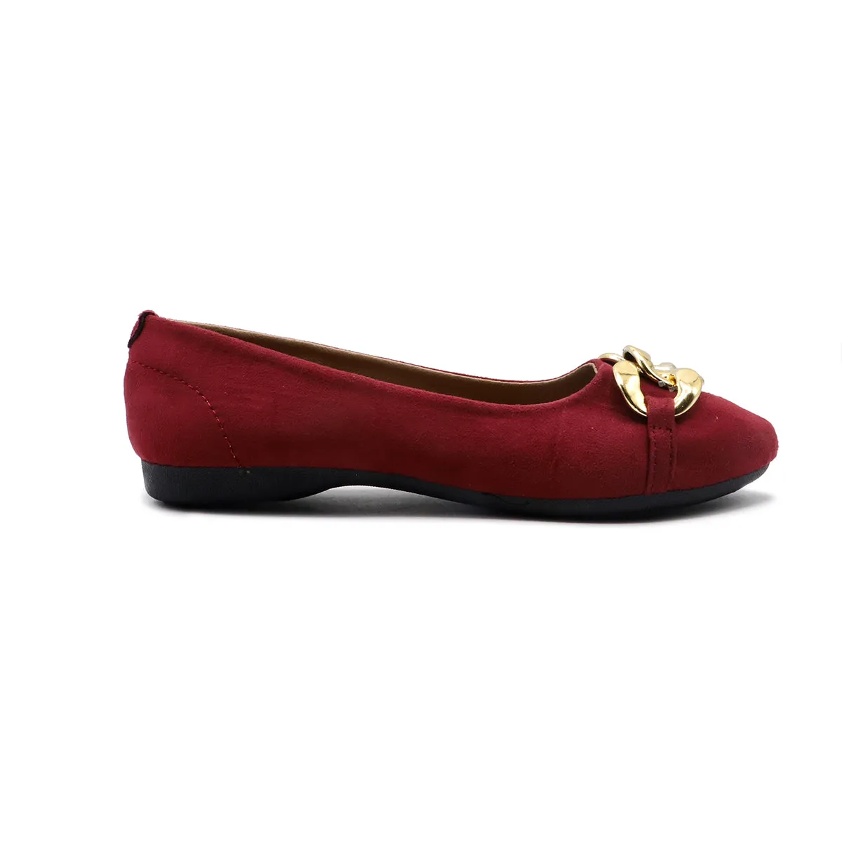 Maroon Casual Pumps LPR900008