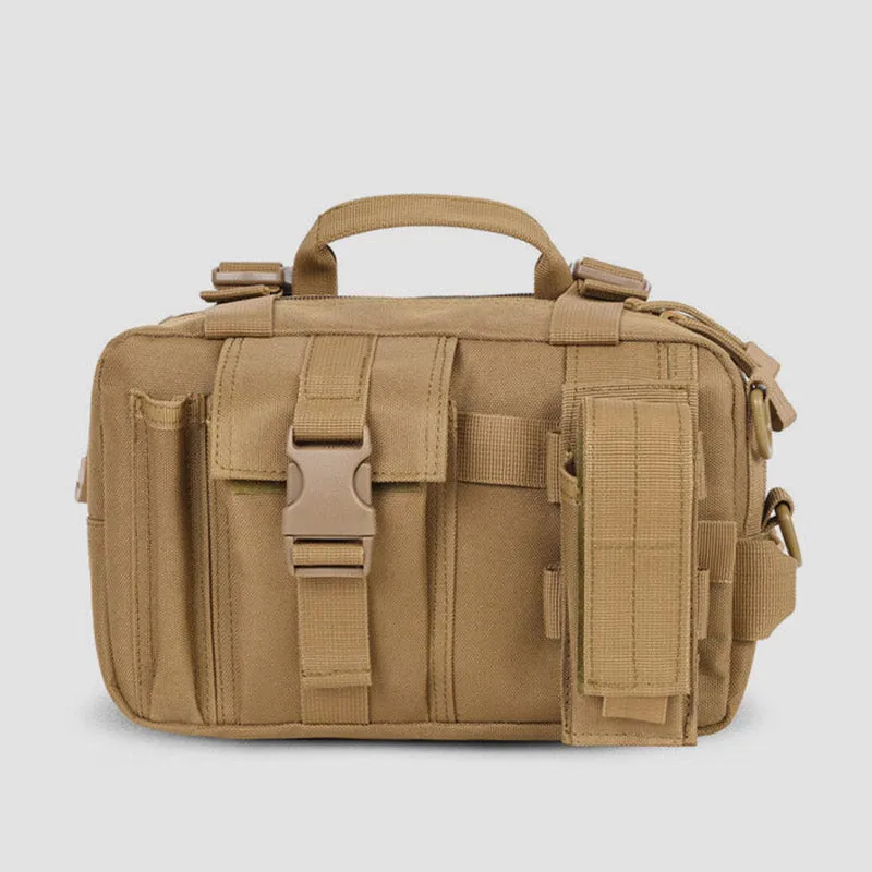 Men's Tactical Waist Bag Functional Crossbody Pouch EDC with Shoulder Strap