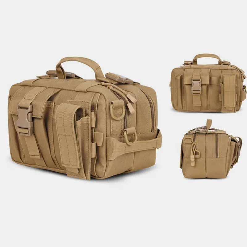 Men's Tactical Waist Bag Functional Crossbody Pouch EDC with Shoulder Strap
