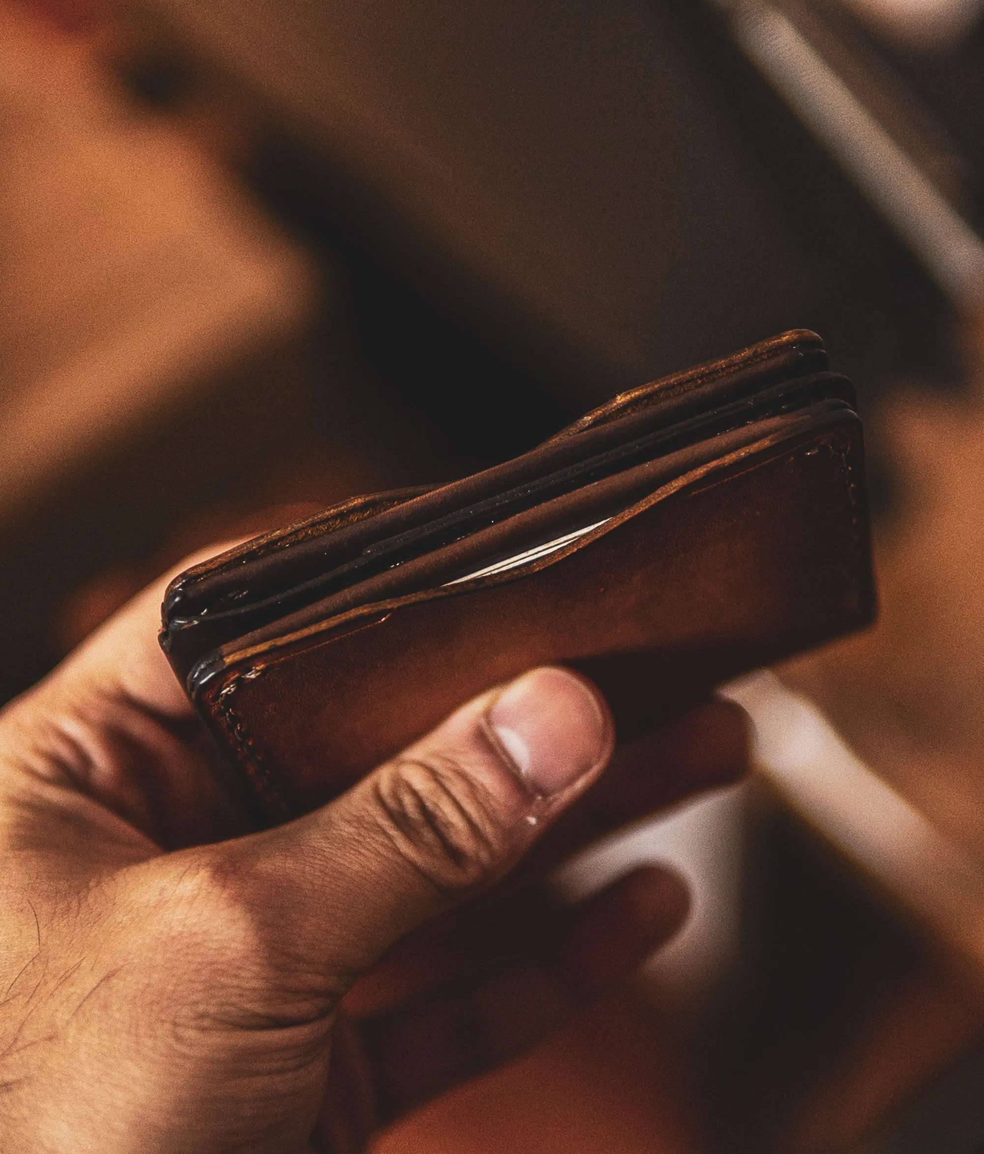 Mens Trifold Leather Wallets - Chico