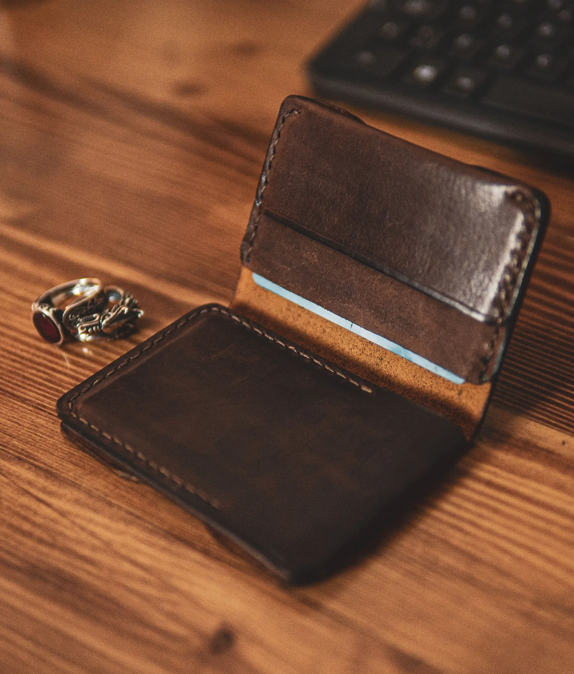Mens Trifold Leather Wallets - Chico