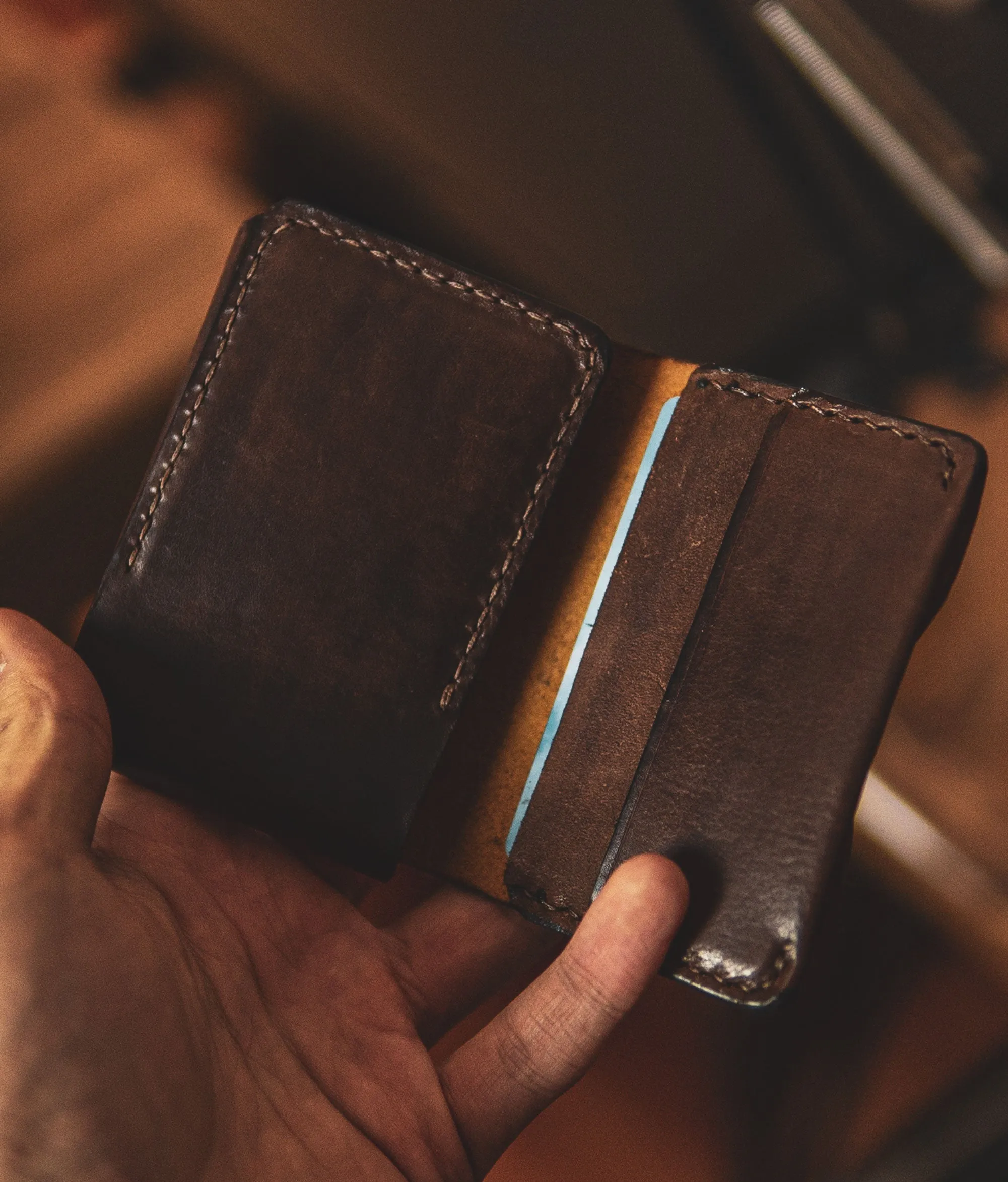 Mens Trifold Leather Wallets - Chico