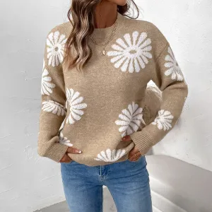 METAVERSMALL 2025 foreign trade New autumn and winter new pullover knitted sweater casual long-sleeved 2025 style sweater women METAVERSMALL 2025 foreign trade New autumn and winter new pullover knitted sweater casual long-sleeved 2025 style sweater women