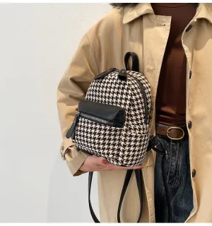 Mini Plaid Backpack