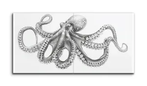 Monochrome Octopus Elegance
