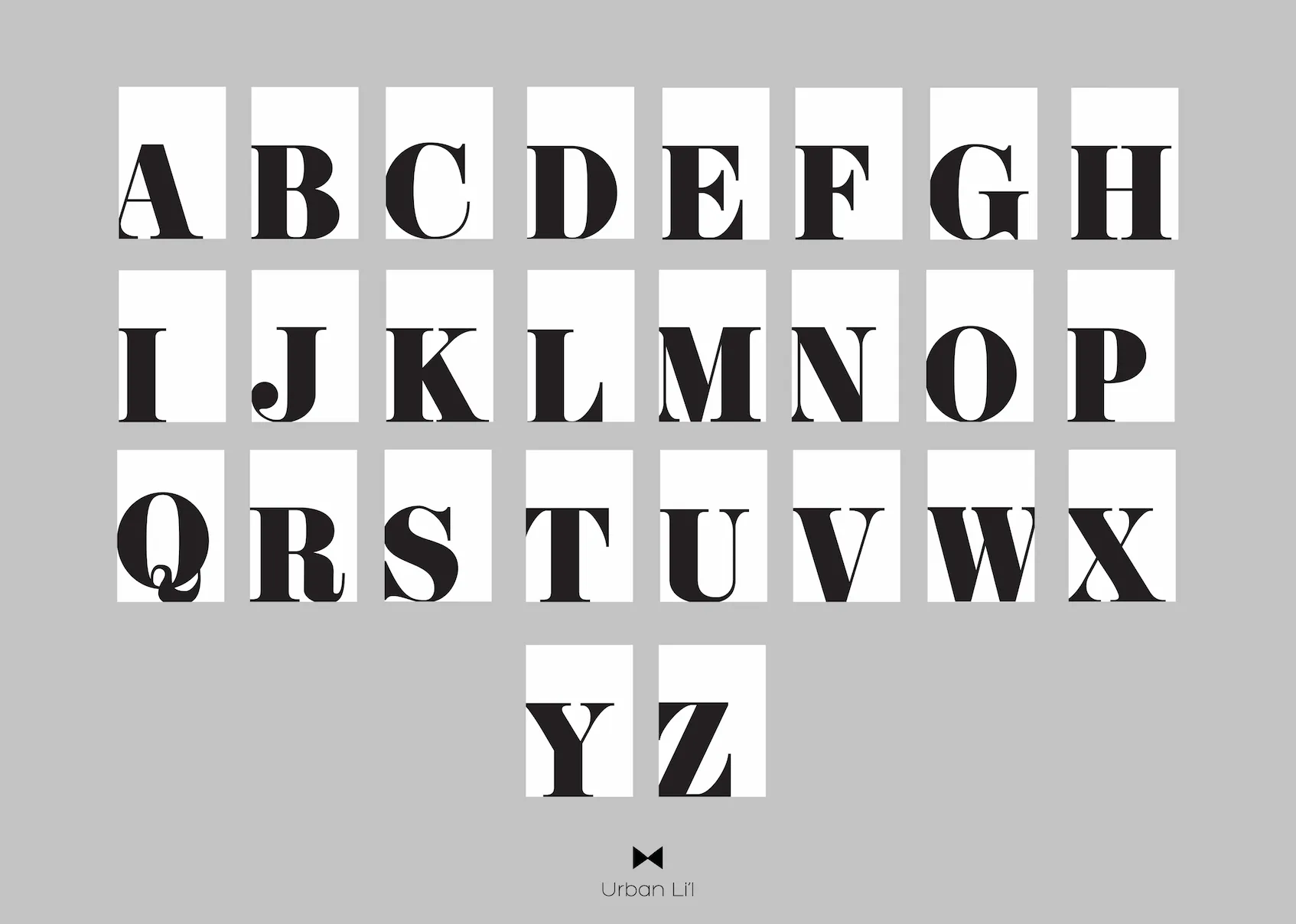 Monochrome Typography Poster