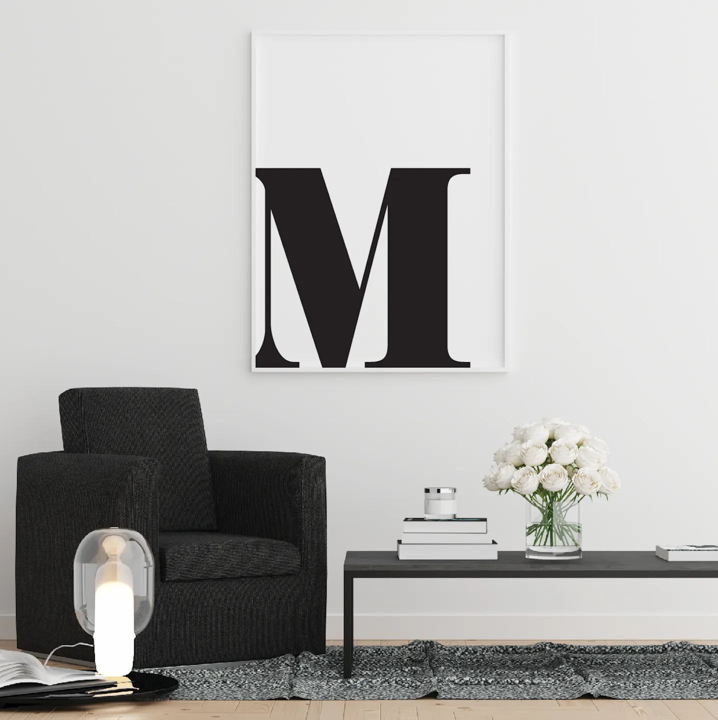 Monochrome Typography Poster