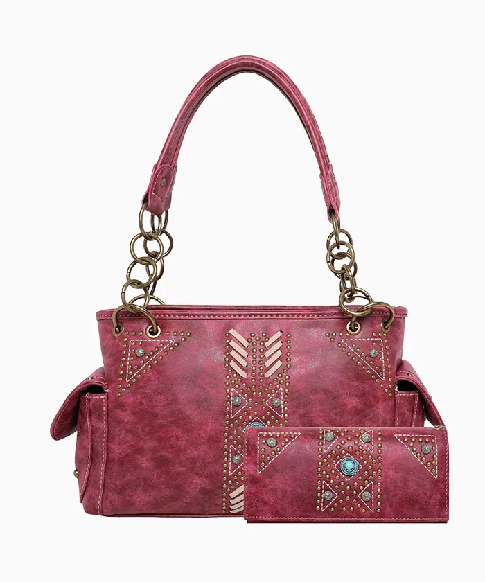 Montana West Aztec Concealed Carry Satchel Set