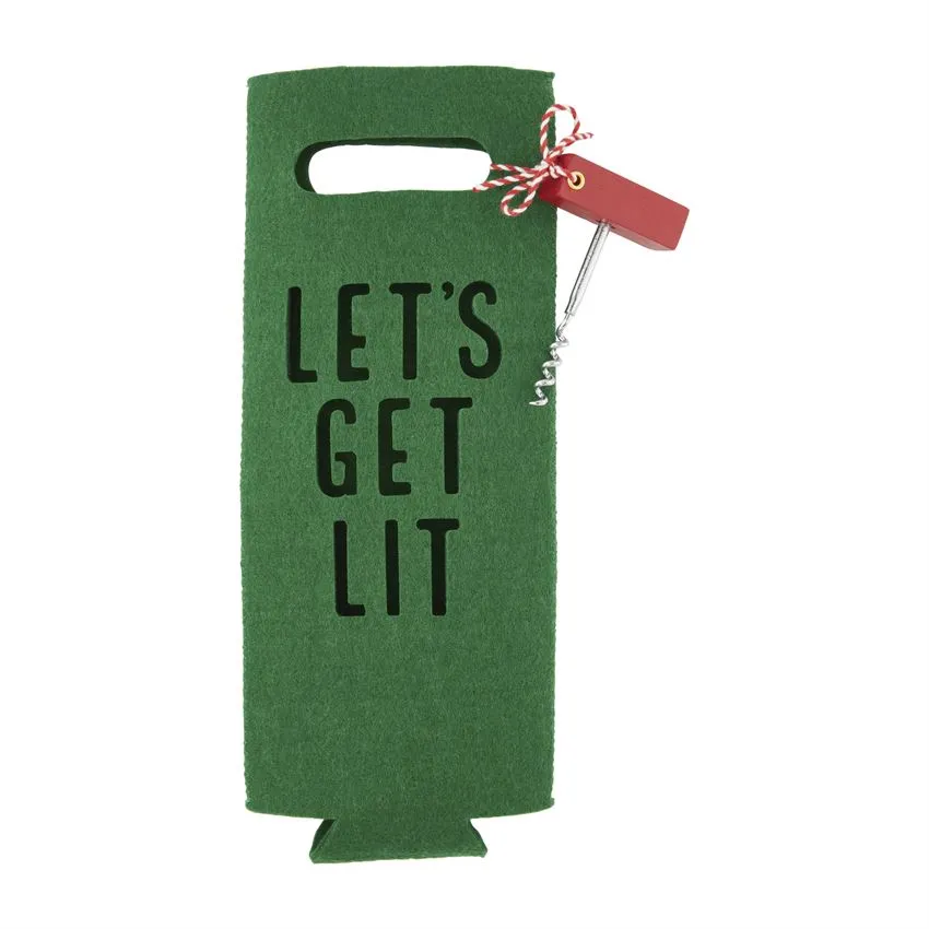 Mud Pie - Christmas Wine Bag Sets