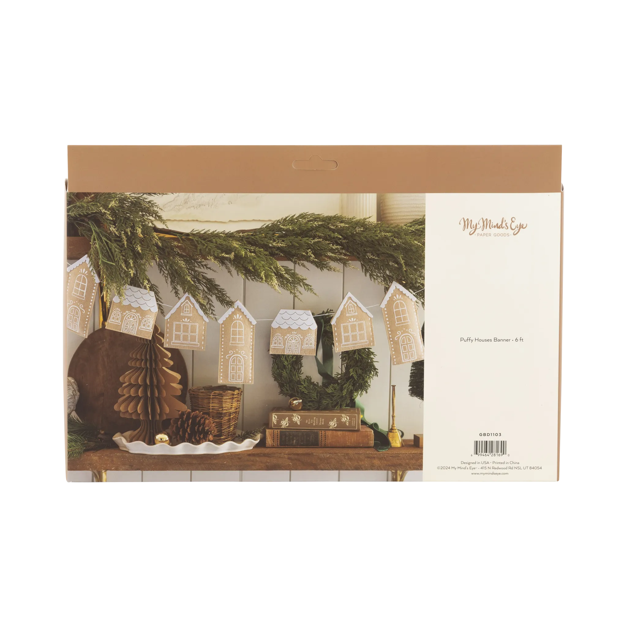 My Mind’s Eye - GBD1103 - Gingerbread Felt Houses Banner