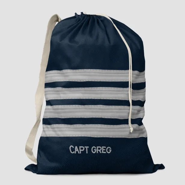 Navy Pilot Stripes - Laundry Bag