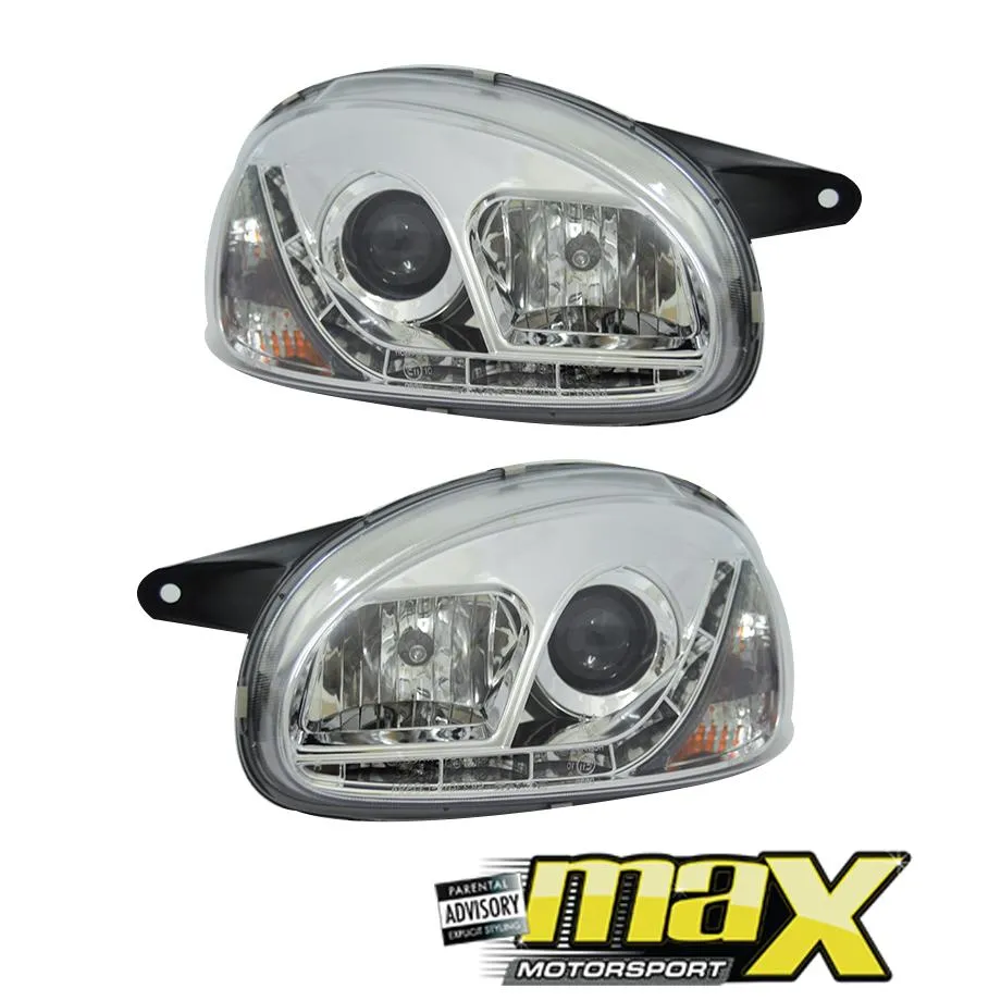 Opel Corsa B Diamond DRL LED Projector Headlights