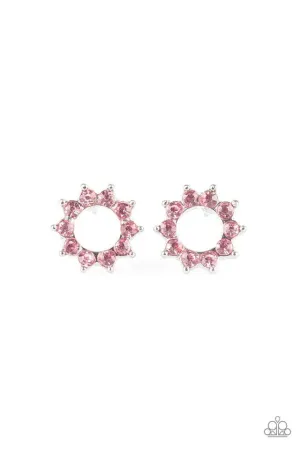 Paparazzi Earring ~ Richly Resplendent - Pink Post