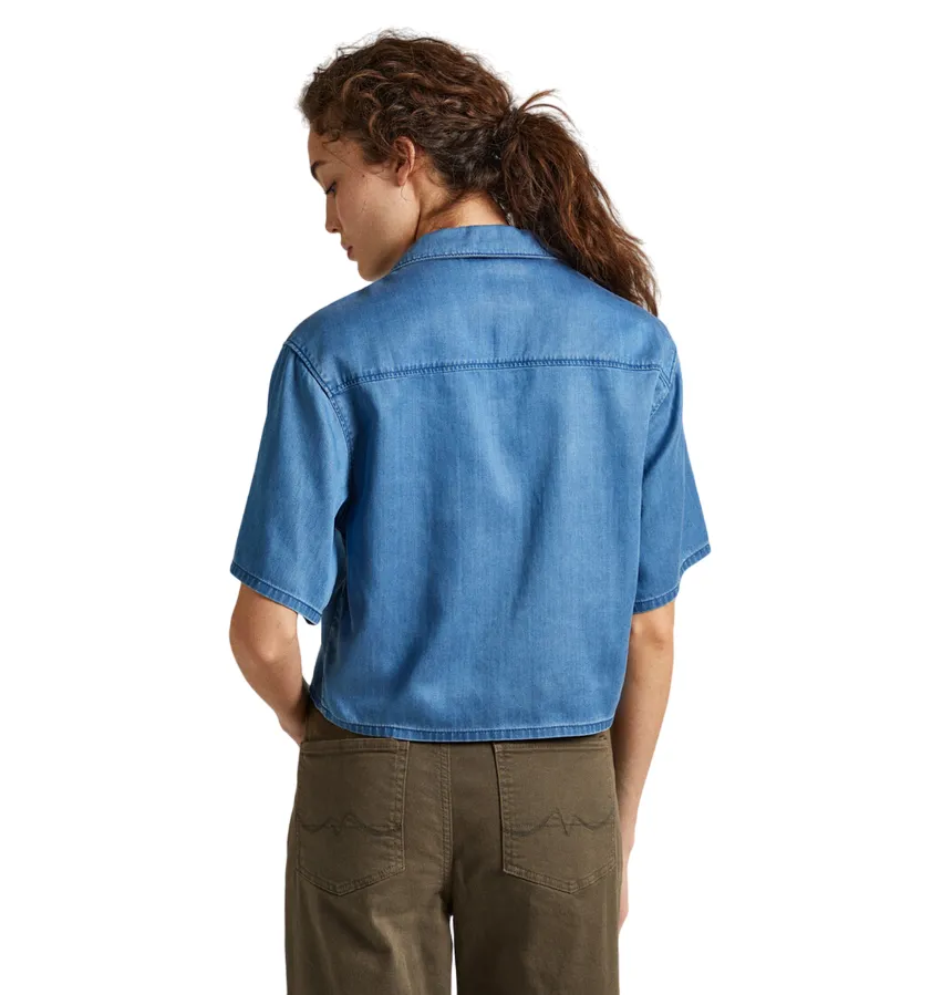 Pepe Jeans camicia in jeans da donna Ava PL304845 denim