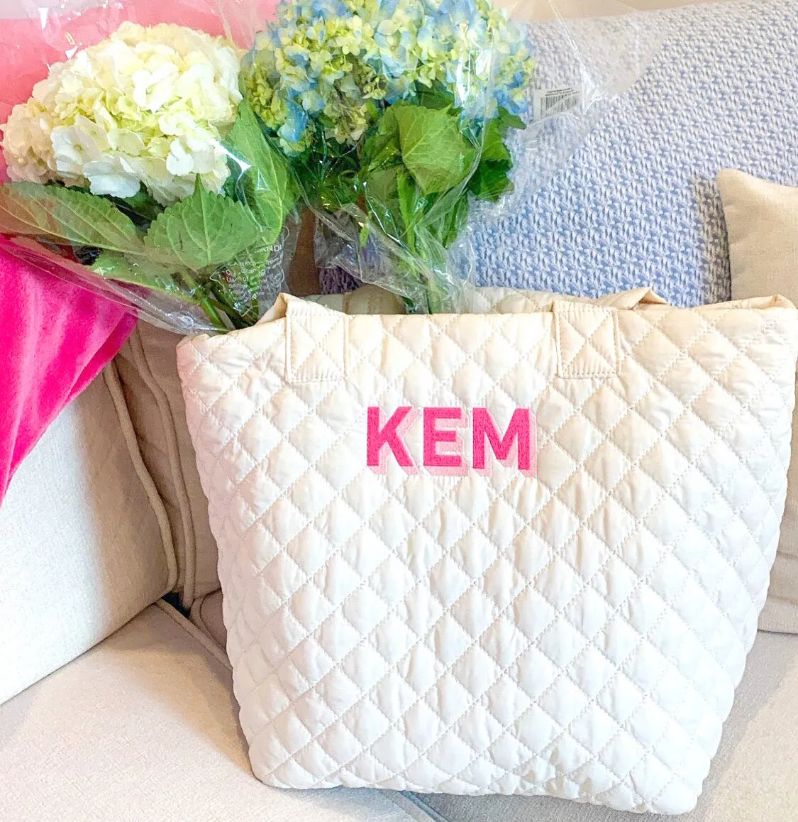 Personalized Quilted Tote