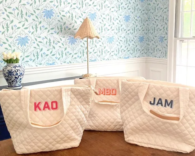 Personalized Quilted Tote