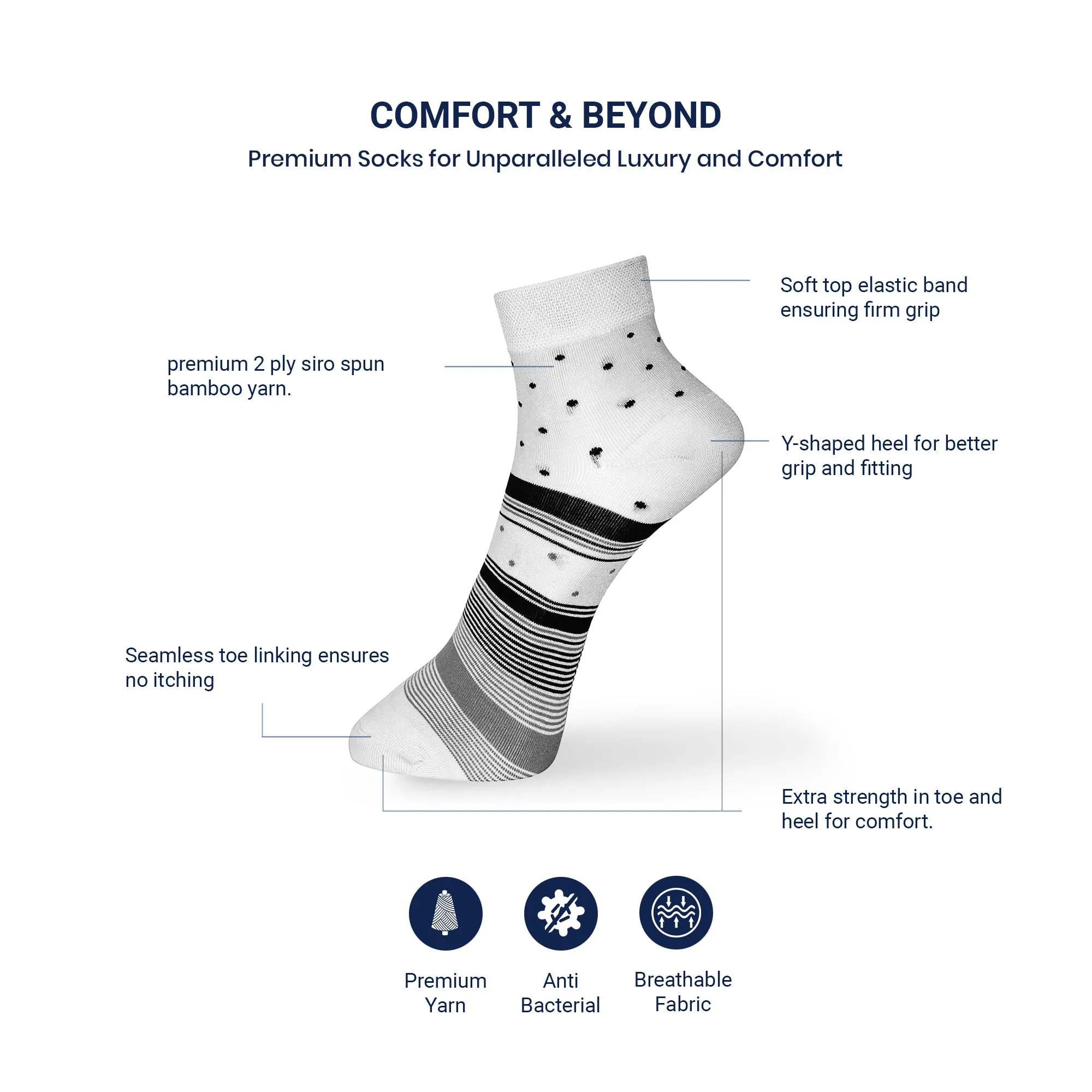 Polka chic Bamboo Socks