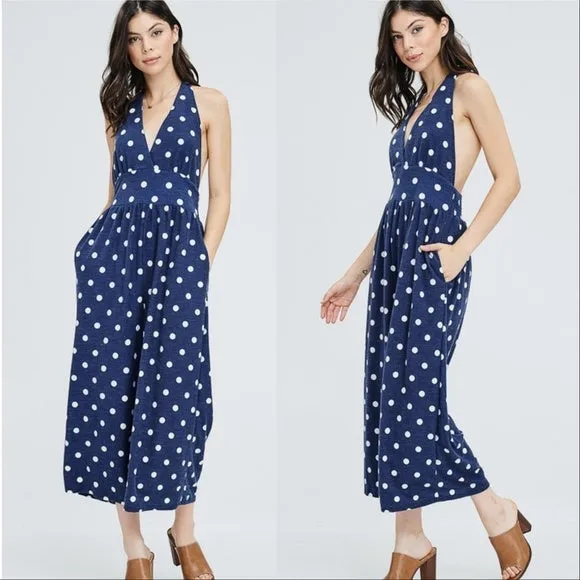 Polka-Dot Jumpsuit