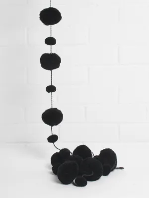 Pom Pom Garland, Black