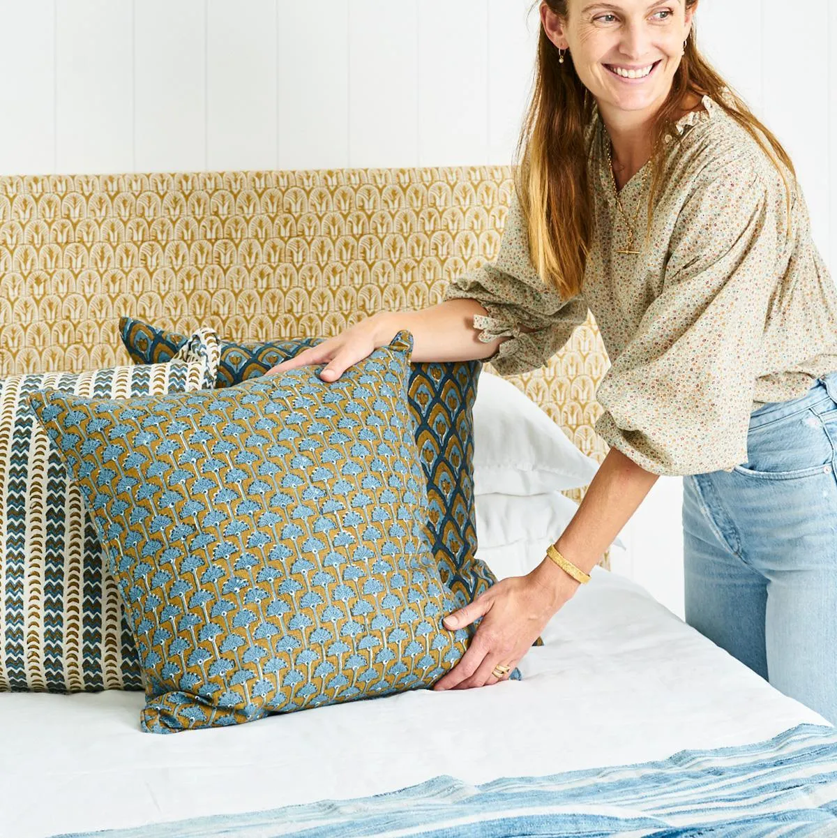 Ponza Tobacco Linen Cushion | 50x50cm