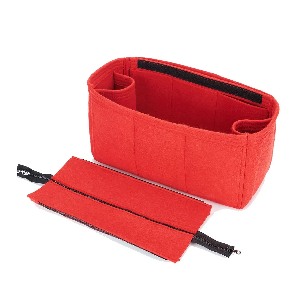 Purse Organizer for Dior Book Tote, Bag Organizer with Zipper Top Closure and Double Bottle Holders