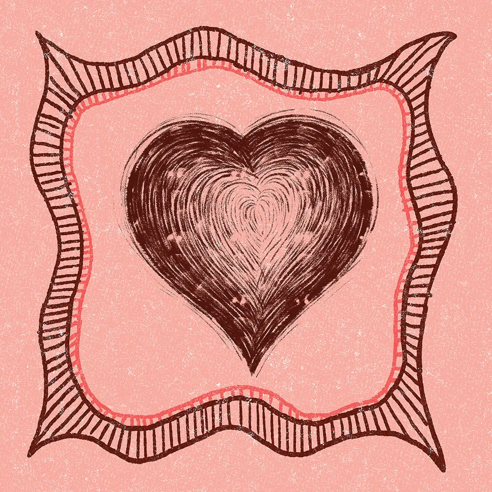 Requited Love Peel & Stick Removable Fabric Wallpaper - Designed by Michigan Artists