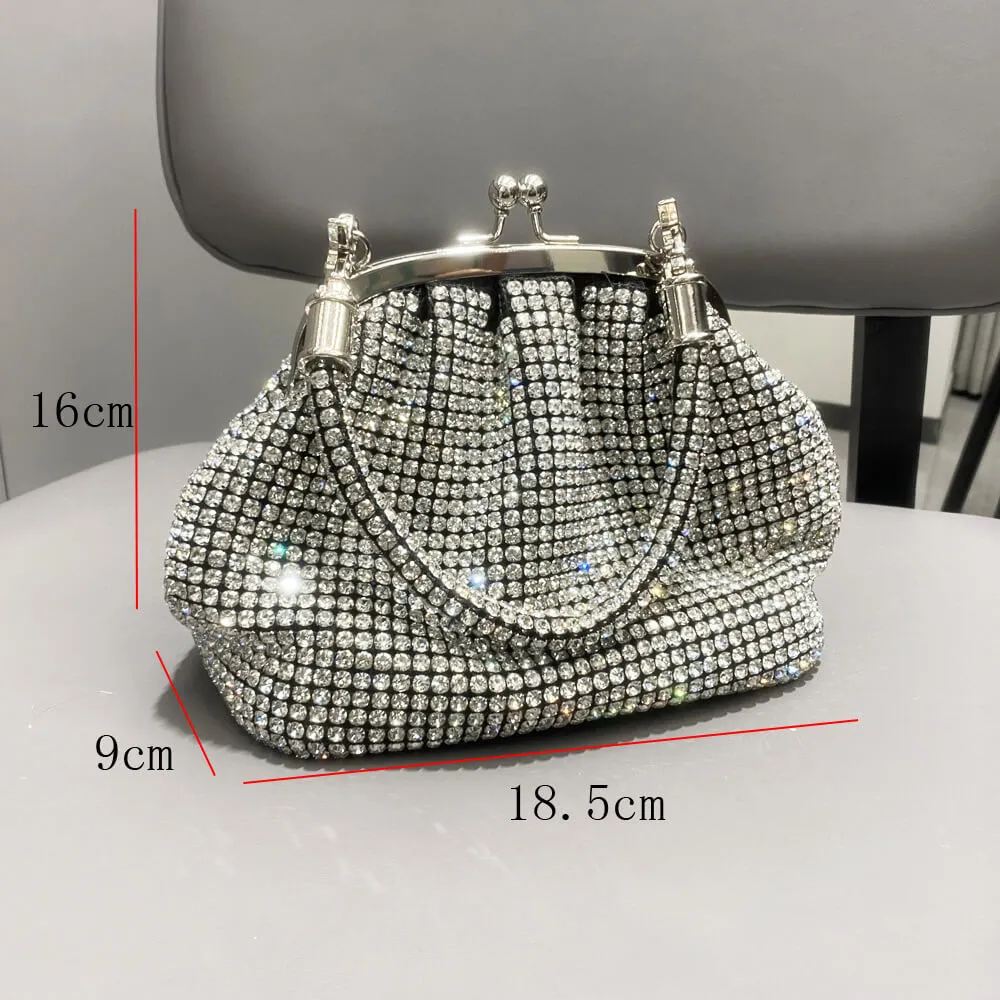 Rhinestone Clutch Bag ,Evening Handbag-Showtown