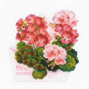 RIOLIS Counted Cross Stitch Kit 7.75"X7.75" - Mon Amour (14 Count)*