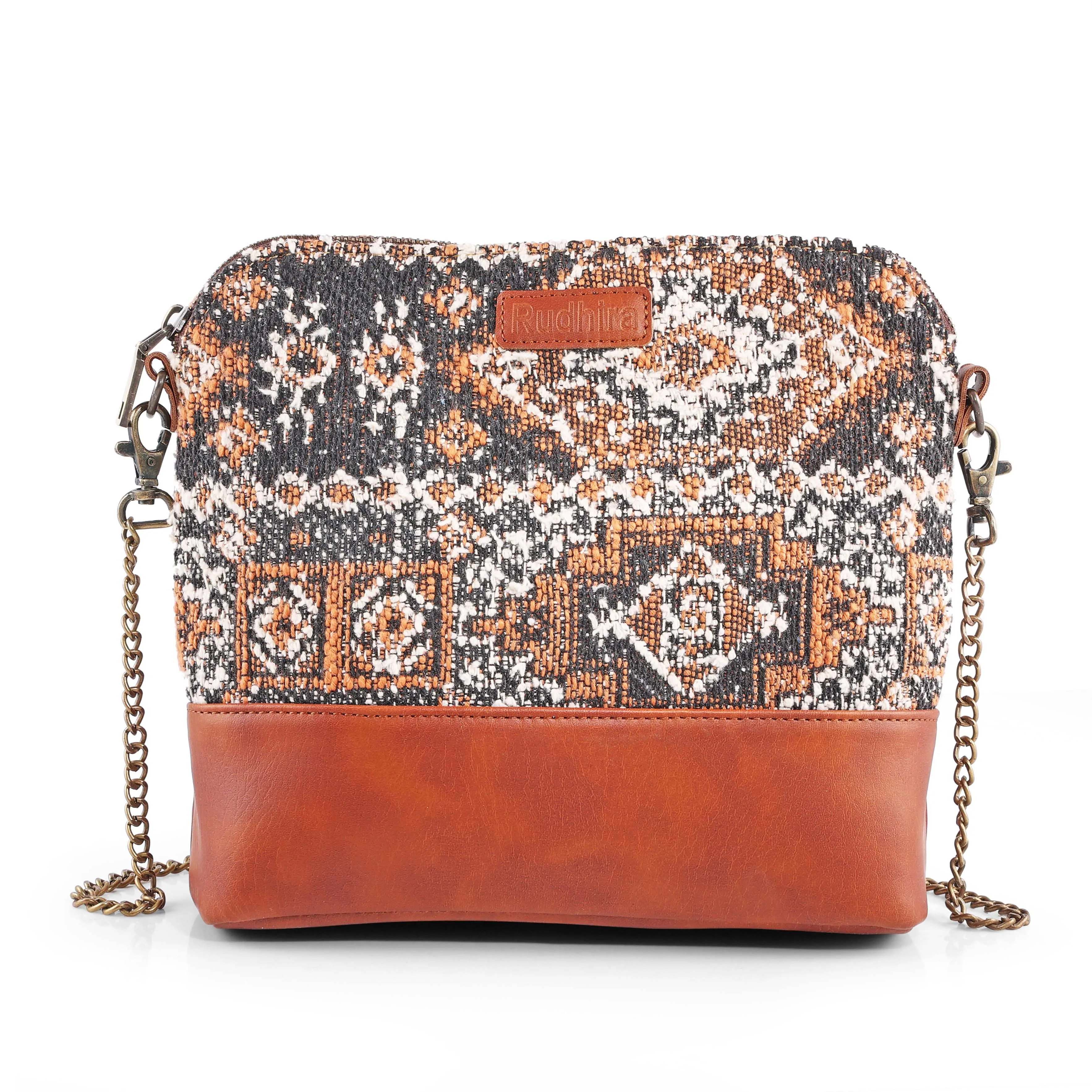 Rudhira Damask print cross body / sling bag