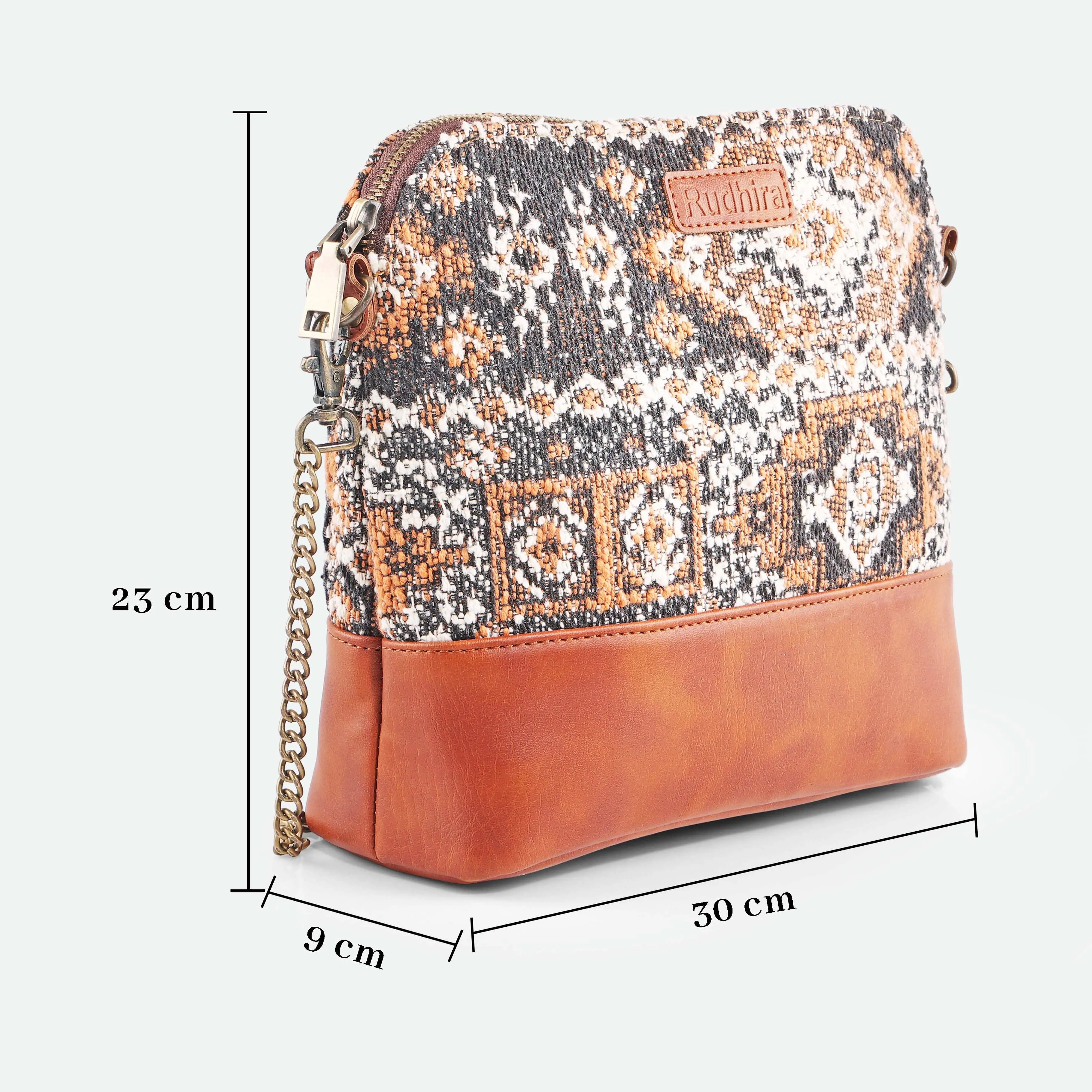 Rudhira Damask print cross body / sling bag