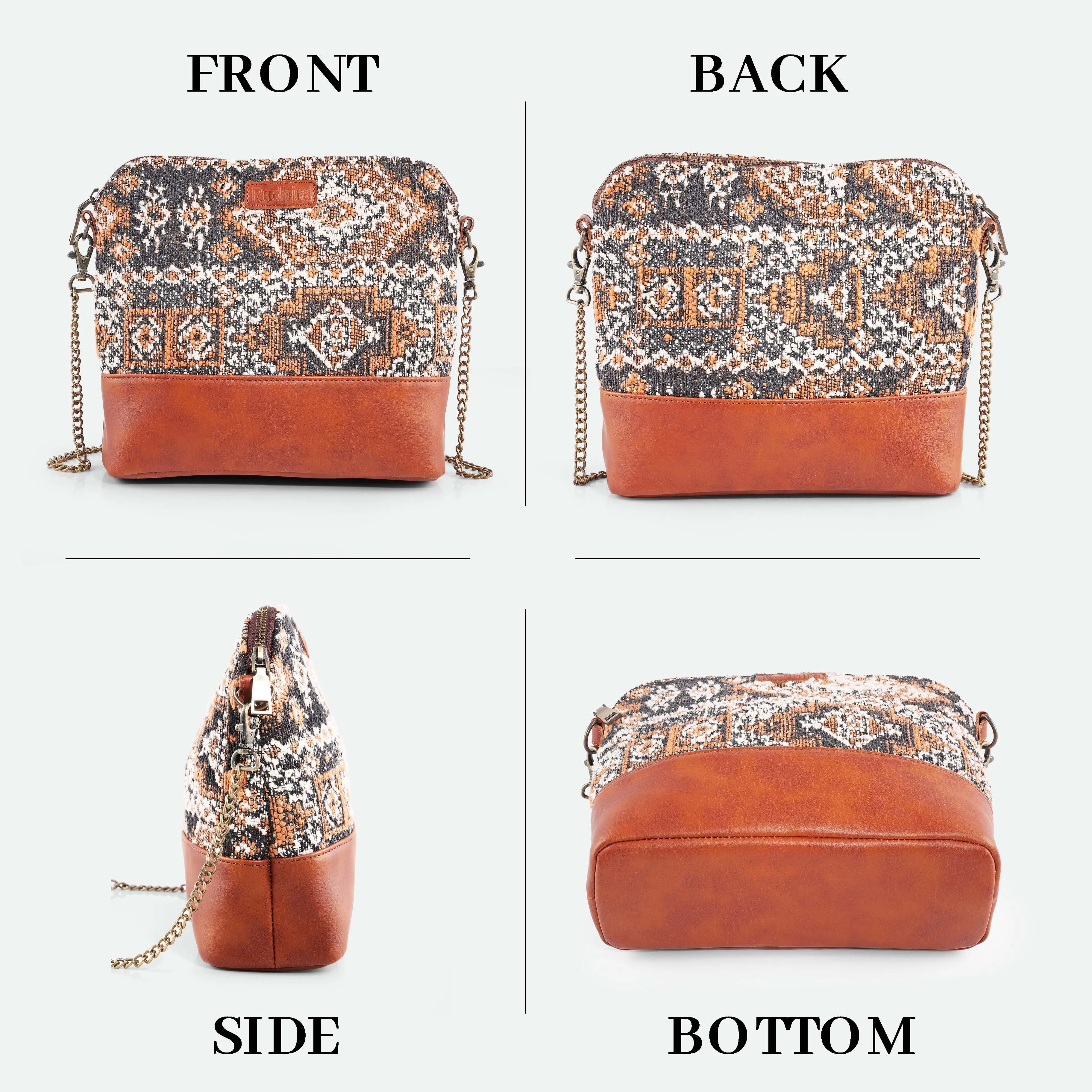 Rudhira Damask print cross body / sling bag