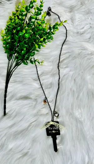 Shabby Chic Key Necklace
