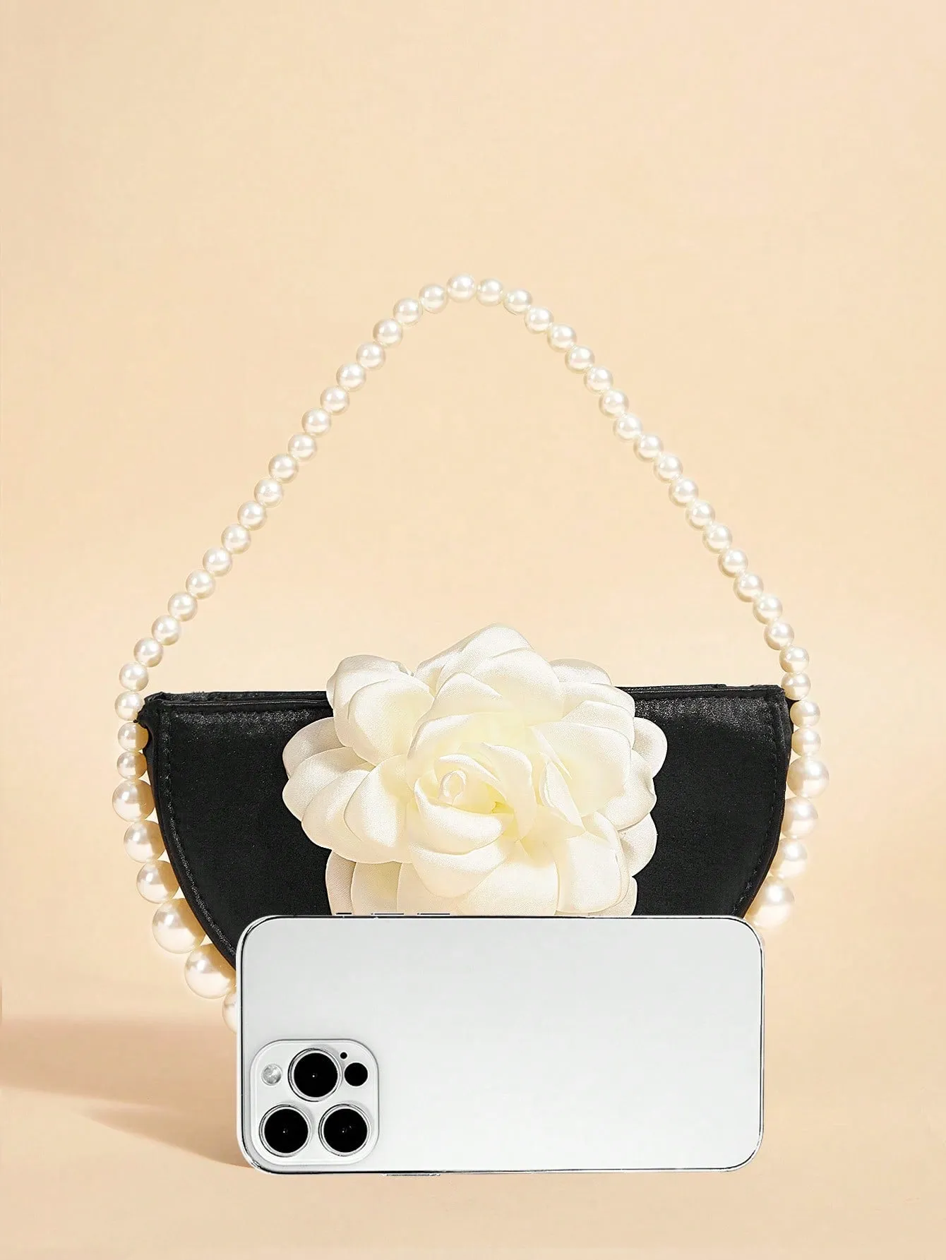 SHEIN Belle Luxury, Glamorous,Elegant, Flower, Women Top Handle Bag