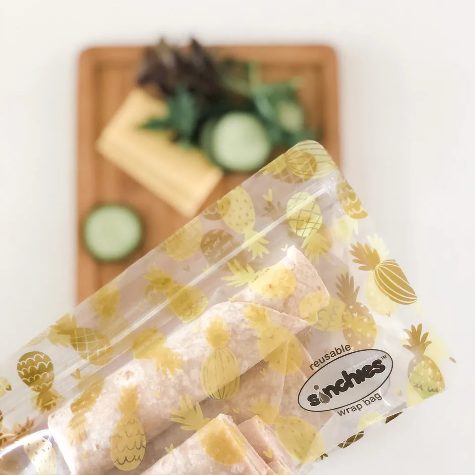 Sinchies Reusable Bags (medium) - Pineapples