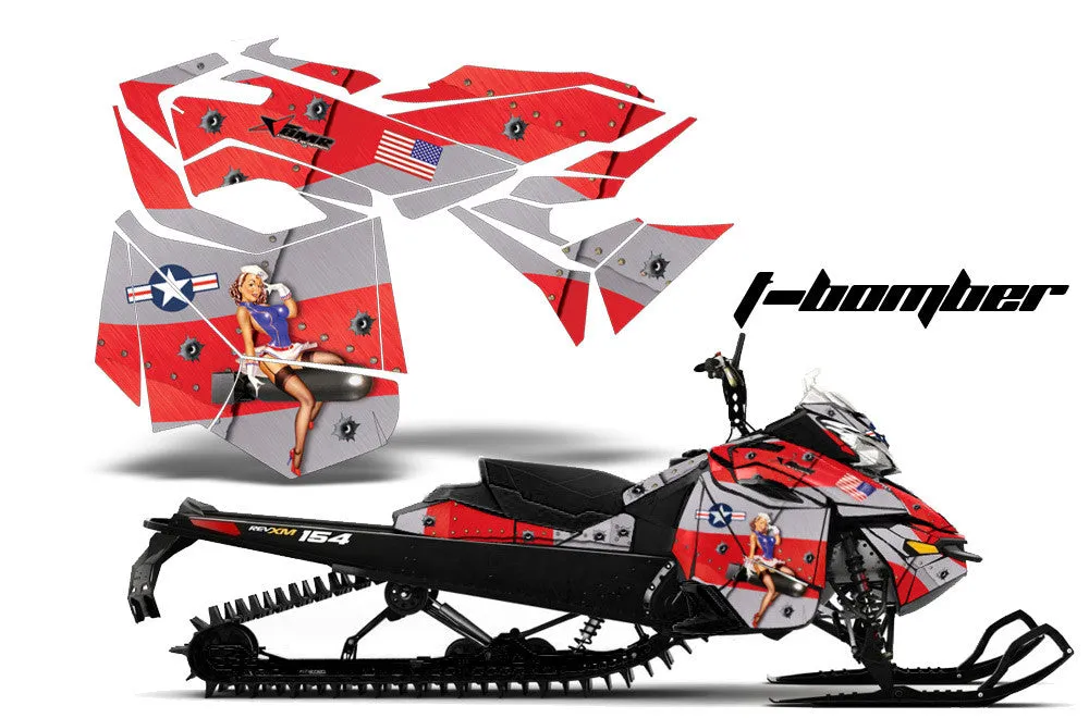 Ski Doo Rev XM Summit Sled Snowmobile Graphic Wrap Kit (2013-2016)