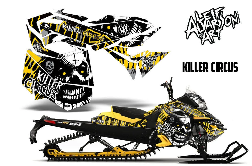 Ski Doo Rev XM Summit Sled Snowmobile Graphic Wrap Kit (2013-2016)